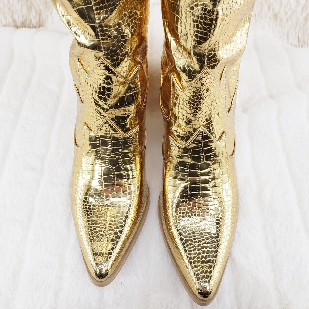 Gold Western Thigh High Boots Restocked_10